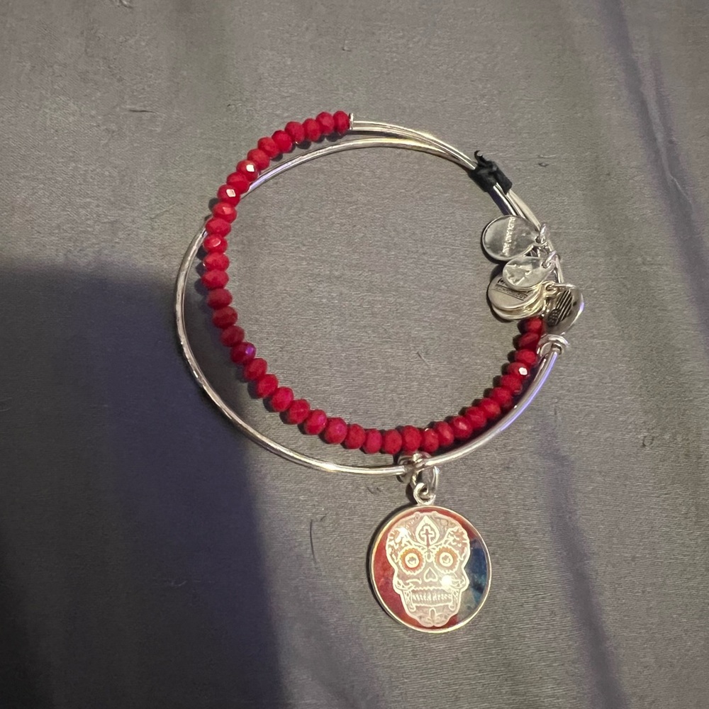 Sugar skull Alex and ani bracelet